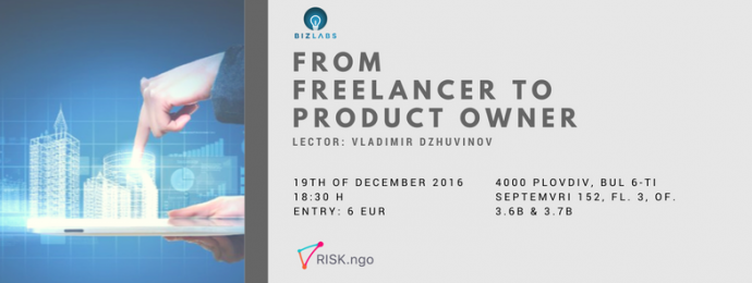 Лекция „From freelancer to product owner with Vladimir Dzhuvinov“