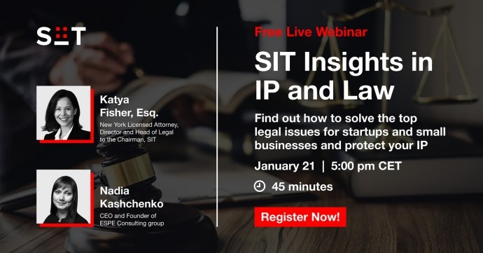 SIT Insights in IP and Law webinar