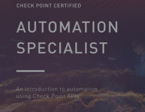 Check Point Certified Automation Specialist (CCAS)