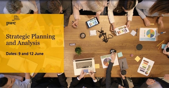 PwC’s Academy invites you to participate in the online training “Strategic Planning and Analysis”, taking place on 9 & 12 June 2023